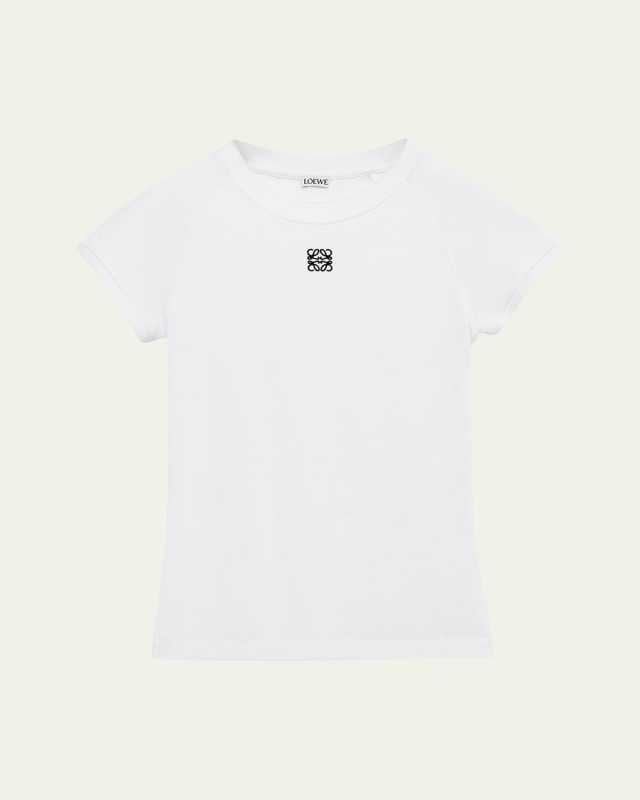 Ribbed Anagram Short-Sleeve Tee